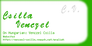 csilla venczel business card